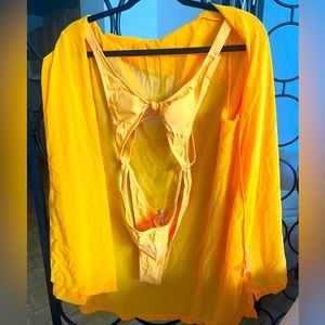 One Piece Bathing Suit with Cover Up